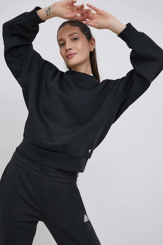 Γυναικεία Χωρίς φερμουάρ Μπλούζα Adidas Performance χρώμα: μαύρο, 3 Γυναικεία Χωρίς φερμουάρ Μπλούζα Adidas Performance χρώμα: μαύρο,