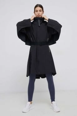 Γυναικεία Μακριά μπουφάν Αδιάβροχο μπουφάν Adidas Performance χρώμα: μαύρο -Συμφωνίεςa didas Performance Κατάστημα unnamed file 1048