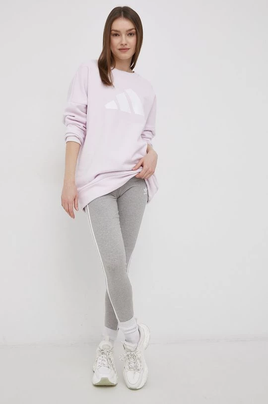 Γυναικεία Χωρίς φερμουάρ Βαμβακερή μπλούζα Adidas Performance χρώμα: ροζ 4 Γυναικεία Χωρίς φερμουάρ Βαμβακερή μπλούζα Adidas Performance χρώμα: ροζ - Image 2