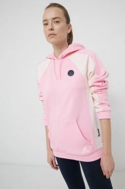 Γυναικεία Χωρίς φερμουάρ Μπλούζα Adidas Performance χρώμα: ροζ