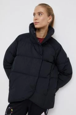 Γυναικεία Κοντά μπουφάν Μπουφάν με επένδυση από πούπουλα Adidas Performance χρώμα: μαύρο