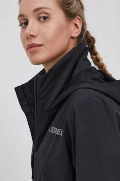 Γυναικεία Κοντά μπουφάν Μπουφάν Adidas Performance χρώμα: μαύρο -Συμφωνίεςa didas Performance Κατάστημα unnamed file 1136