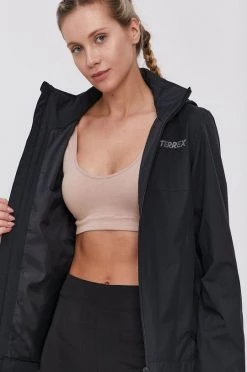 Γυναικεία Κοντά μπουφάν Μπουφάν Adidas Performance χρώμα: μαύρο -Συμφωνίεςa didas Performance Κατάστημα unnamed file 1137