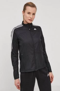 Γυναικεία Κοντά μπουφάν Μπουφάν Adidas Performance χρώμα: μαύρο