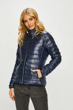 Γυναικεία High Tech Πουπουλένιο αθλητικό μπουφάν Adidas Performance ναυτικό μπλε,