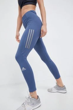 Γυναικεία Κολάν για τρέξιμο Adidas Performance Own The Run χάλυβα μπλε