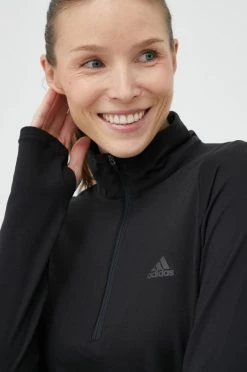 Γυναικεία Μακρυμάνικο μπλουζάκι για τρέξιμο Adidas Performance Fast , χρώμα: μαύρο -Συμφωνίεςa didas Performance Κατάστημα unnamed file 1345