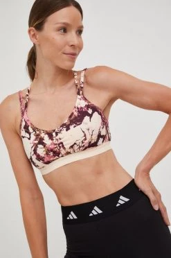Γυναικεία Αθλητικά σουτιέν Αθλητικό σουτιέν Adidas Performance Yoga Essentials Studio μπεζ