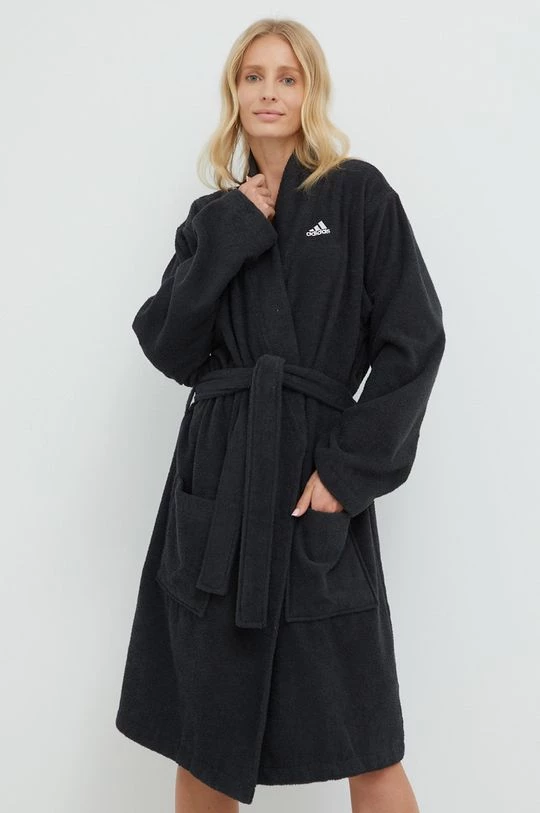 Γυναικεία Μπουρνούζια Βαμβακερό μπουρνούζι Adidas Performance μαύρο 3 Γυναικεία Μπουρνούζια Βαμβακερό μπουρνούζι Adidas Performance μαύρο