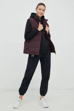 Γυναικεία Γιλέκα Αμάνικο από πούπουλα Adidas Performance χρώμα: μοβ