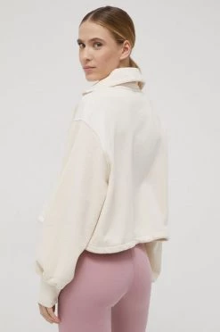 Γυναικεία Με φερμουάρ Μπλούζα Adidas Performance χρώμα: μπεζ, -Συμφωνίεςa didas Performance Κατάστημα unnamed file 1688