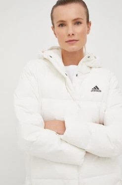 Γυναικεία Κοντά μπουφάν Μπουφάν με επένδυση από πούπουλα Adidas Performance άσπρο,