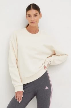 Γυναικεία Χωρίς φερμουάρ Μπλούζα Adidas Performance μπεζ,