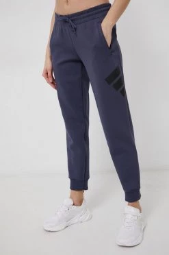 Γυναικεία Παντελόνια φόρμας Παντελόνι Adidas Performance χρώμα: ναυτικό μπλε