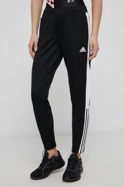 Γυναικεία Παντελόνια φόρμας Παντελόνι Adidas Performance χρώμα: μαύρο