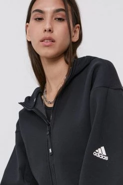 Γυναικεία Με φερμουάρ Μπλούζα Adidas Performance χρώμα: μαύρο -Συμφωνίεςa didas Performance Κατάστημα unnamed file 1887