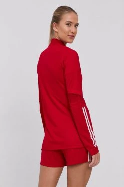 Γυναικεία Με φερμουάρ Μπλούζα Adidas Performance χρώμα: κόκκινο -Συμφωνίεςa didas Performance Κατάστημα unnamed file 1942