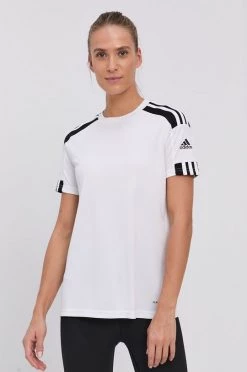 Γυναικεία Κοντομάνικο Μπλουζάκι Adidas Performance χρώμα: άσπρο
