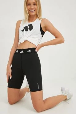 Γυναικεία Σορτς προπόνησης Adidas Performance μαύρο,