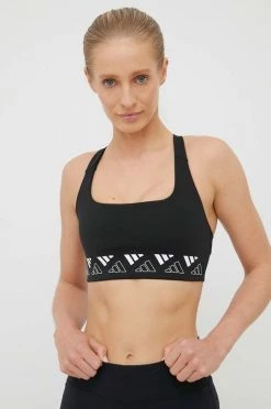 Γυναικεία Αθλητικά σουτιέν Αθλητικό σουτιέν Adidas Performance Powerimpact μαύρο