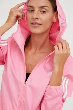 Γυναικεία Κοντά μπουφάν Αντιανεμικό Adidas Performance The Run , χρώμα: ροζ -Συμφωνίεςa didas Performance Κατάστημα unnamed file 225
