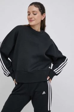 Γυναικεία Χωρίς φερμουάρ Μπλούζα Adidas Performance χρώμα: μαύρο,