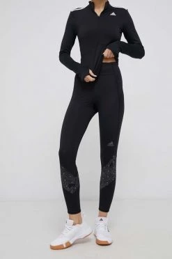 Γυναικεία Κολάν Adidas Performance χρώμα: μαύρο