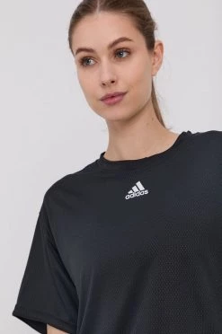 Γυναικεία Κοντομάνικο Μπλουζάκι Adidas Performance χρώμα: μαύρο -Συμφωνίεςa didas Performance Κατάστημα unnamed file 2413