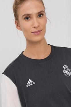 Γυναικεία Κοντομάνικο Βαμβακερό μπλουζάκι Adidas Performance γκρι