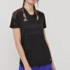 Γυναικεία Κοντομάνικο Μπλουζάκι Adidas Performance χρώμα: μαύρο -Συμφωνίεςa didas Performance Κατάστημα unnamed file 2457