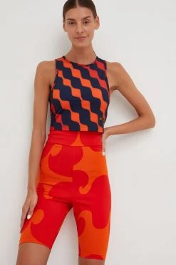 Γυναικεία Σορτς Adidas Performance , χρώμα: πορτοκαλί