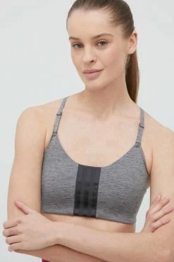 Γυναικεία Αθλητικά σουτιέν Αθλητικό σουτιέν Adidas Performance Aeroimpact γκρι