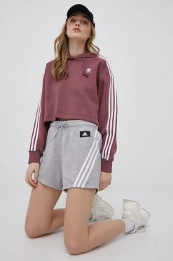 Γυναικεία Σορτς Adidas Performance χρώμα: γκρι,