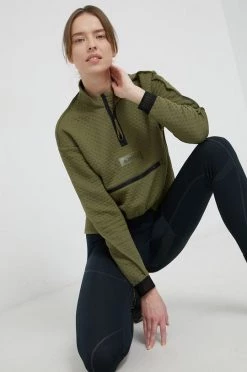 Γυναικεία Χωρίς φερμουάρ Μπλούζα Adidas Performance χρώμα: πράσινο