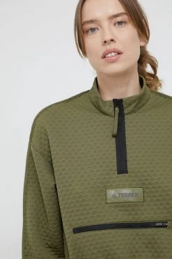 Γυναικεία Χωρίς φερμουάρ Μπλούζα Adidas Performance χρώμα: πράσινο -Συμφωνίεςa didas Performance Κατάστημα unnamed file 2879