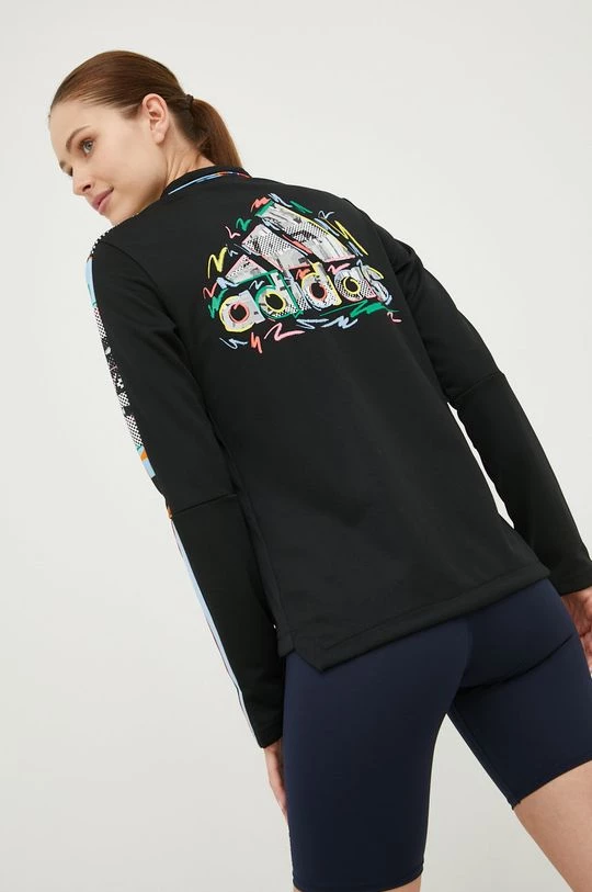 Γυναικεία Με φερμουάρ Φούτερ προπόνησης Adidas Performance Pride μαύρο 3 Γυναικεία Με φερμουάρ Φούτερ προπόνησης Adidas Performance Pride μαύρο