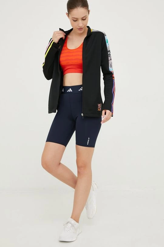 Γυναικεία Με φερμουάρ Φούτερ προπόνησης Adidas Performance Pride μαύρο 4 Γυναικεία Με φερμουάρ Φούτερ προπόνησης Adidas Performance Pride μαύρο - Image 2