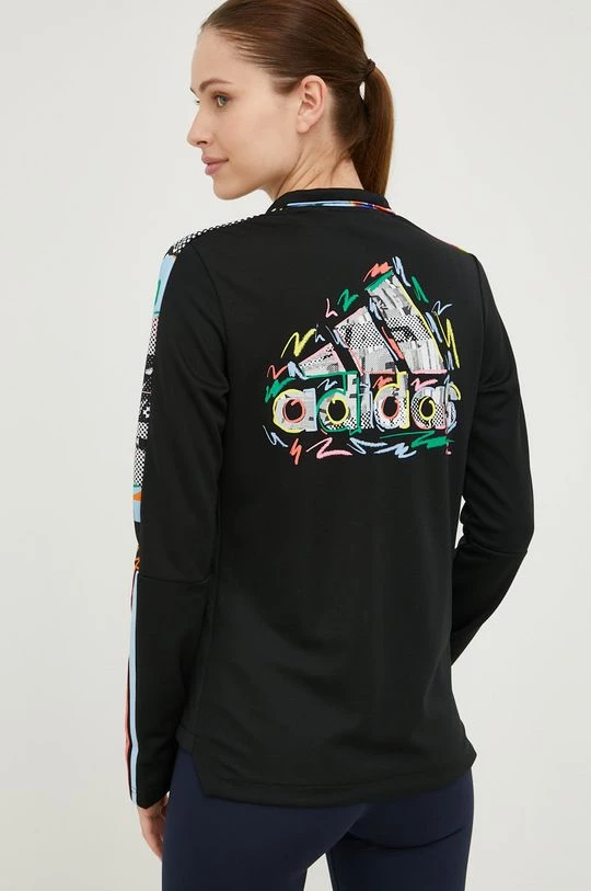 Γυναικεία Με φερμουάρ Φούτερ προπόνησης Adidas Performance Pride μαύρο 6 Γυναικεία Με φερμουάρ Φούτερ προπόνησης Adidas Performance Pride μαύρο - Image 4