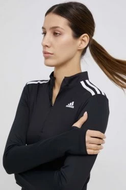 Γυναικεία Μακρυμάνικο Longsleeve Adidas Performance χρώμα: μαύρο