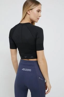 Γυναικεία Κοντομάνικο Top Adidas Performance χρώμα: μαύρο -Συμφωνίεςa didas Performance Κατάστημα unnamed file 3299