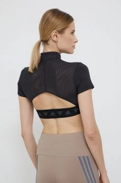 Γυναικεία Αμάνικος Μπλουζάκι Adidas Performance χρώμα: μαύρο -Συμφωνίεςa didas Performance Κατάστημα unnamed file 3304