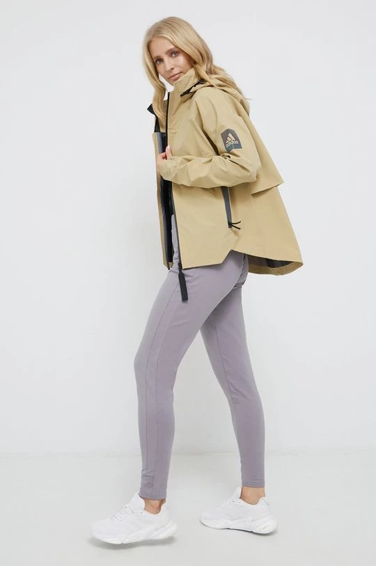 Γυναικεία Κοντά μπουφάν Μπουφάν Adidas Performance χρώμα: μπεζ 4 Γυναικεία Κοντά μπουφάν Μπουφάν Adidas Performance χρώμα: μπεζ - Image 2