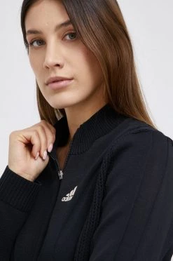 Γυναικεία Με φερμουάρ Μπλούζα Adidas Performance χρώμα: μαύρο -Συμφωνίεςa didas Performance Κατάστημα unnamed file 3330