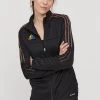 Γυναικεία Με φερμουάρ Μπλούζα Adidas Performance χρώμα: μαύρο -Συμφωνίεςa didas Performance Κατάστημα unnamed file 3405