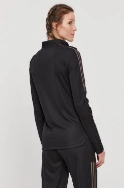 Γυναικεία Με φερμουάρ Μπλούζα Adidas Performance χρώμα: μαύρο -Συμφωνίεςa didas Performance Κατάστημα unnamed file 3407
