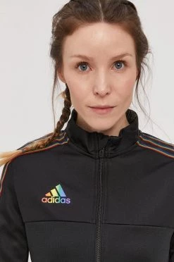 Γυναικεία Με φερμουάρ Μπλούζα Adidas Performance χρώμα: μαύρο -Συμφωνίεςa didas Performance Κατάστημα unnamed file 3409