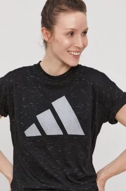 Γυναικεία Κοντομάνικο Μπλουζάκι Adidas Performance χρώμα: μαύρο -Συμφωνίεςa didas Performance Κατάστημα unnamed file 3423