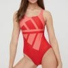 Γυναικεία Ολόσωμα Μαγιό Adidas Performance 3 Bars κόκκινο -Συμφωνίεςa didas Performance Κατάστημα unnamed file 3527