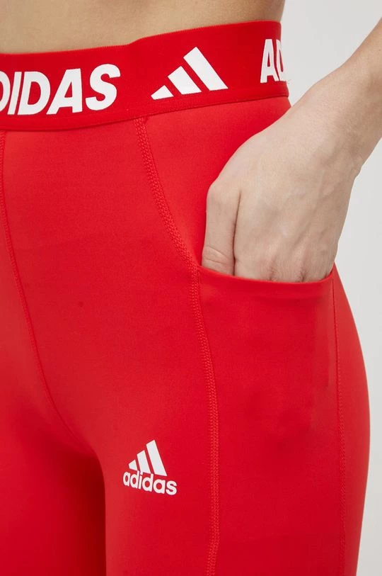 Γυναικεία Κολάν προπόνησης Adidas Performance 3-stripes χρώμα: κόκκινο 6 Γυναικεία Κολάν προπόνησης Adidas Performance 3-stripes χρώμα: κόκκινο - Image 4