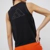 Γυναικεία Αμάνικος Top Adidas Performance χρώμα: μαύρο